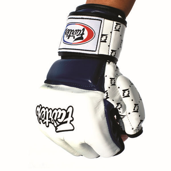 페어텍스 오픈핑거 MMA글러브 FGV17 Fairtex White/black MMA Gloves
