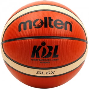 몰텐 - GL6X 농구공 6호/FIBA 공인구/천연가죽/KBL 공식사용구/몰텐농구공/오렌지×아이보리/볼/Molten